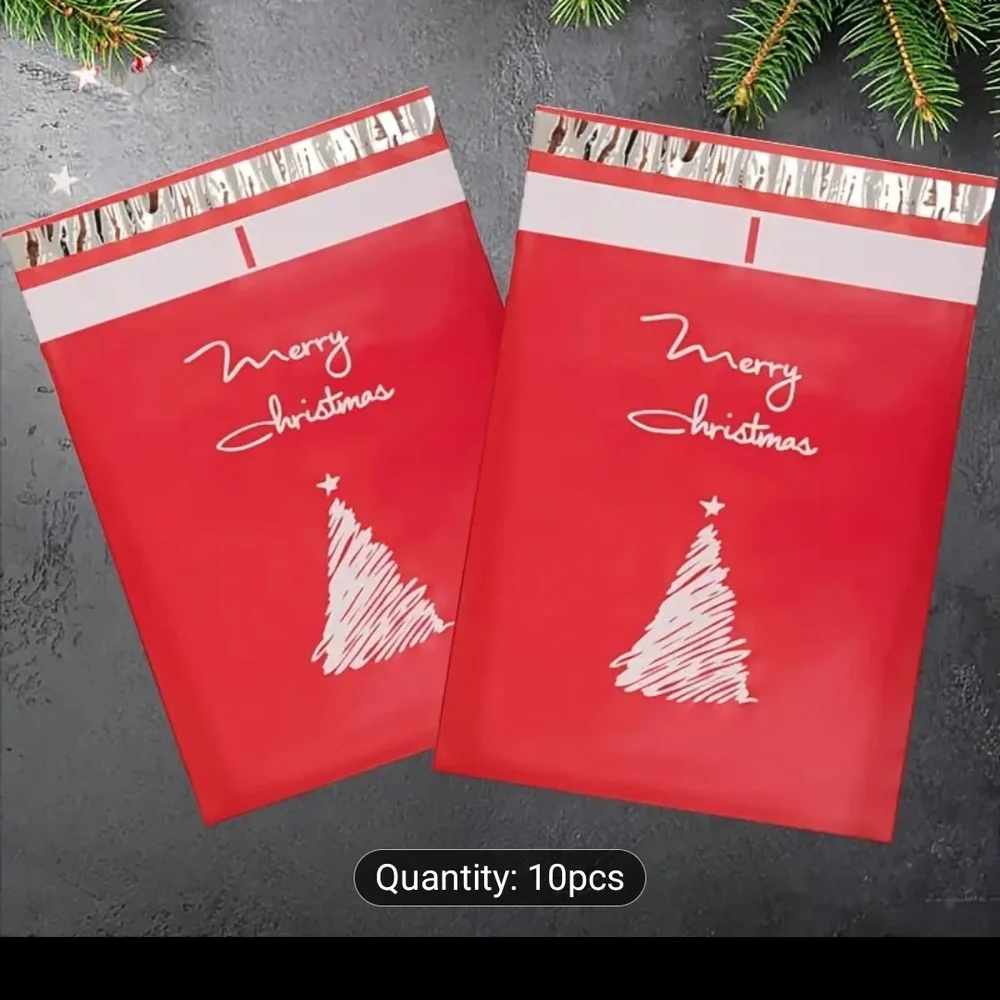(SALE)💯🎊 Red Merry Christmas Polymailers Bags